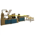 What is the floor area of a paper core production line?